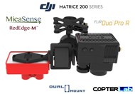 2 Axis Micasense RedEdge M + Flir Duo Pro R Dual NDVI Gimbal for DJI Matrice 200 M200