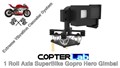 1 Roll Axis GoPro Hero 4 Gimbal for SuperBike Road Bike Motorcycle Edition