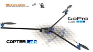 2 Axis GoPro Hero Micro Camera Stabilizer for RCExplorer Tricopter
