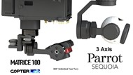 3 Axis Parrot Sequoia+ Micro NDVI Camera Stabilizer for DJI Matrice 100 M100