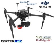 2 Axis Micasense RedEdge RE3 + Flir Duo Pro R Dual NDVI Camera Stabilizer for DJI Matrice 100 M100