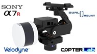 2 Axis Sony A7S + Velodyne ULTRA PUCK Lidar VLP-32C Dual Camera Stabilizer