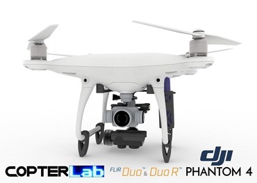 2 Axis Flir Duo R Micro Brushless Camera Stabilizer for DJI Phantom 4 Professional