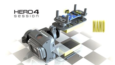 2 Axis GoPro Hero 5 Session Nano Brushless Camera Stabilizer