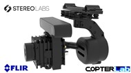 2 Axis Flir A70+Zed 2i Dual Brushless Camera Stabilizer
